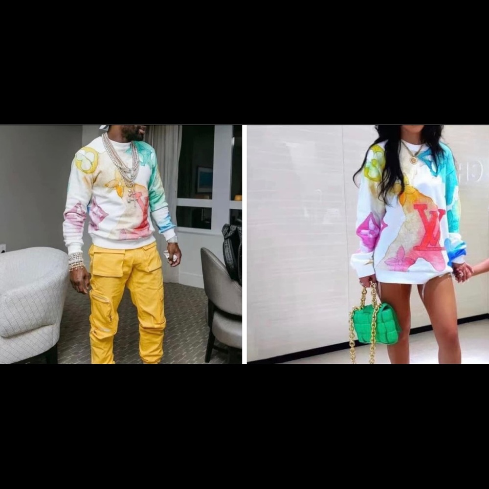 His and Her LV sweatshirts